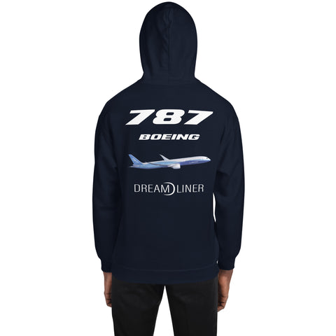 Flight Crew, Boeing 787 Dream Liner Men's Hoodie