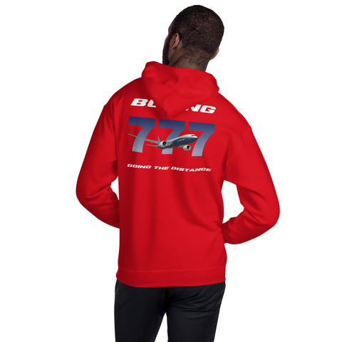 Flight Crew, Boeing 777 Going The Distance Men's Hoodie