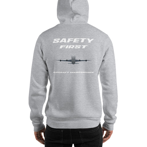 AMT Aircraft Maintenance, Safety First Aircraft Maintenance Men's Hoodie