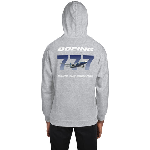 Fleet Service, Boeing 777 Going The Distance Men's Hoodie