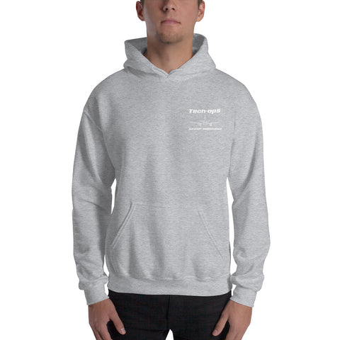 Tech-Ops Aircraft Maintenance, Airbus Family V2500 The Power Of Superior Technology Men's Hoodie