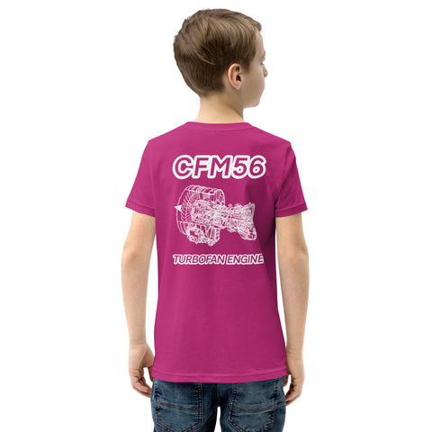 Flight Crew, CFM56 Turbofan Engine Youth Short Sleeve T-Shirt