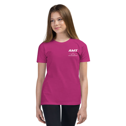 AMT Aircraft Maintenance, Airbus Family Setting The Standards Youth Short Sleeve T-Shirt