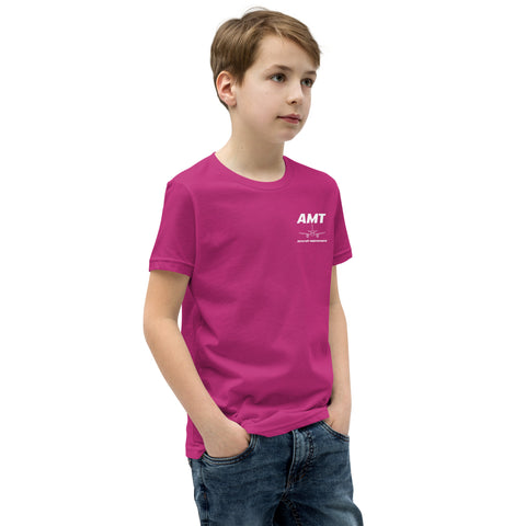 AMT Aircraft Maintenance, Airbus Family V2500 The Power Of Superior Technology Youth Short Sleeve T-Shirt