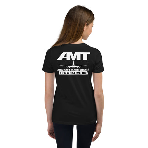 AMT Aircraft Maintenance, AMT Aircraft Maintenance It's What We Do ! Youth Short Sleeve T-Shirt