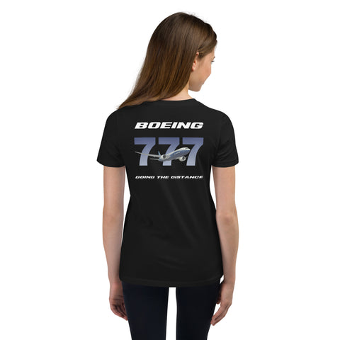 Flight Crew, Boeing 777 Going The Distance Youth Short Sleeve T-Shirt