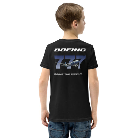 AMT Aircraft Maintenance, Boeing 777 Going The Distance Youth Short Sleeve T-Shirt