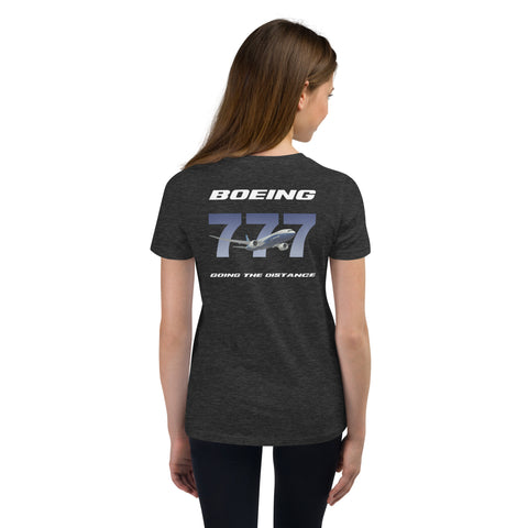 Flight Crew, Boeing 777 Going The Distance Youth Short Sleeve T-Shirt