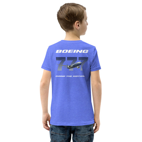 AMT Aircraft Maintenance, Boeing 777 Going The Distance Youth Short Sleeve T-Shirt