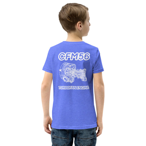 Flight Crew, CFM56 Turbofan Engine Youth Short Sleeve T-Shirt