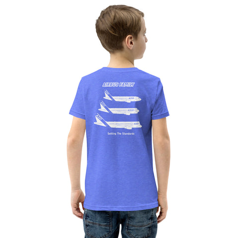 Flight Crew, Airbus Family Setting The Standards Youth Short Sleeve T-Shirt