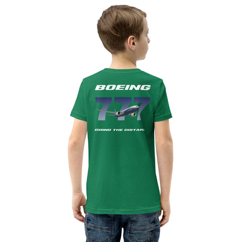 AMT Aircraft Maintenance, Boeing 777 Going The Distance Youth Short Sleeve T-Shirt