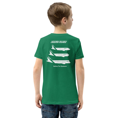 Flight Crew, Airbus Family Setting The Standards Youth Short Sleeve T-Shirt