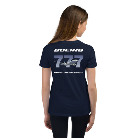 AMT Aircraft Maintenance, Boeing 777 Going The Distance Youth Short Sleeve T-Shirt