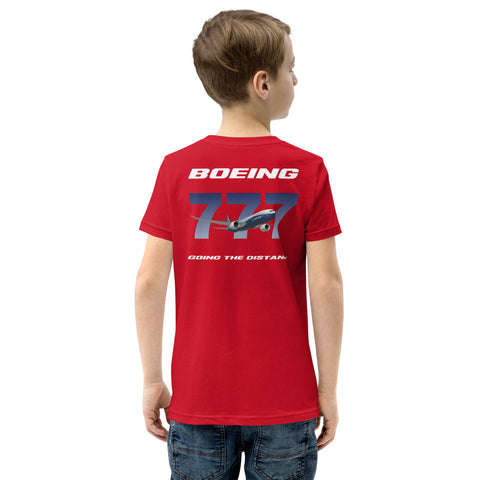 AMT Aircraft Maintenance, Boeing 777 Going The Distance Youth Short Sleeve T-Shirt