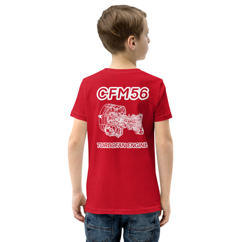 Flight Crew, CFM56 Turbofan Engine Youth Short Sleeve T-Shirt