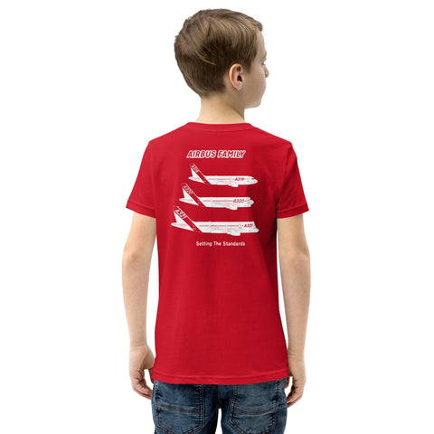 Flight Crew, Airbus Family Setting The Standards Youth Short Sleeve T-Shirt