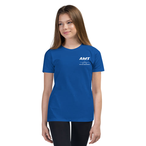 AMT Aircraft Maintenance, Airbus Family V2500 The Power Of Superior Technology Youth Short Sleeve T-Shirt